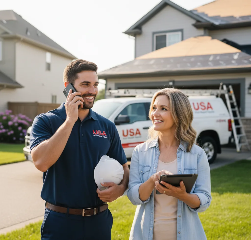 USA Roof Repair Experts customer support in Butler